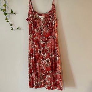 Abercrombie and Fitch red print dress